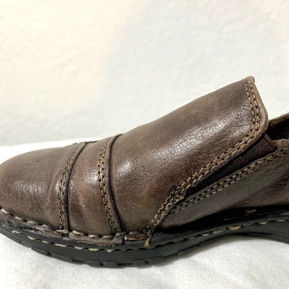 EARTH Spirit Gelron 2000 Brown Leather Losfer Slip On Women’s Shoes. Size 6